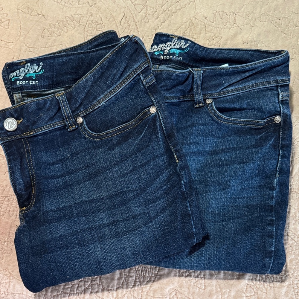 Wrangler Women's Dark Blue Boot Cut Jeans